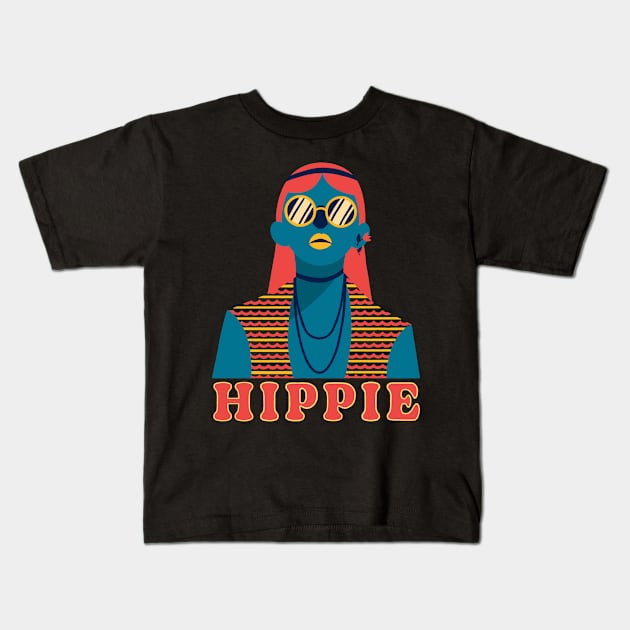 Feeling hippie Kids T-Shirt by ughsketches